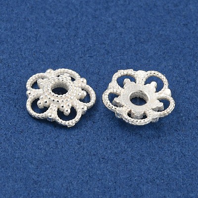 925 Sterling Silver Bead Caps STER-C007-04F-S-1