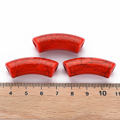 Opaque Crackle Acrylic Beads X1-MACR-S372-001N-009-1