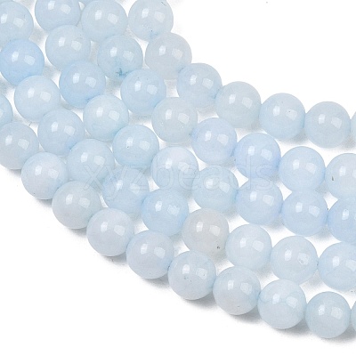 Natural Dyed White Jade Beads Strands GG-CBAEB22-B01-8mm-02-1