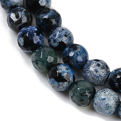 Natural Fire Crackle Agate Beads Strands G-C082-A01-31-1
