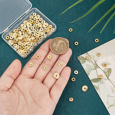 120Pcs 6 Styles Brass & Alloy Spacer Beads FIND-PH0020-55-1
