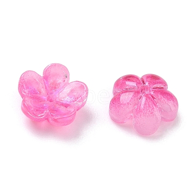 Dyed & Heated Glass Bead Caps LS-GLAA-C042-01G-1
