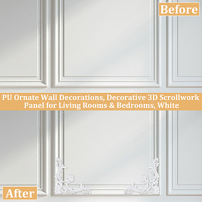 PU Ornate Wall Decorations AJEW-WH0752-600A-1