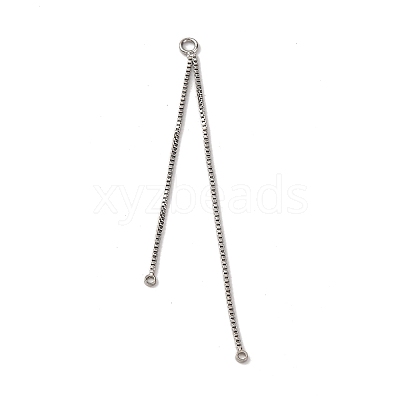 Brass Tassel Box Chain Big Pendants KK-G510-13P-1