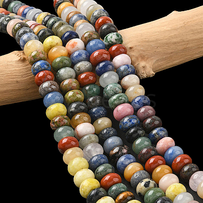1 Strand Natural Mixed Gemstone Beads Strands G-PA0002-03-1