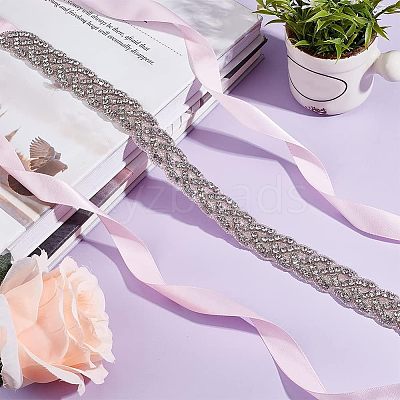 Polyester Bridal Belts DIY-WH0043-02B-1