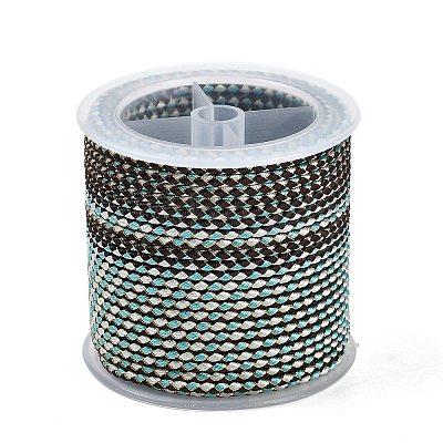 11M Polyester Braided Cord with Cotton Core & Metallic Thread OCOR-Z006-01-13-1