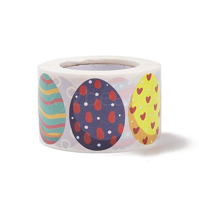9 Patterns Easter Theme Self Adhesive Paper Sticker Rolls DIY-C060-02B-1