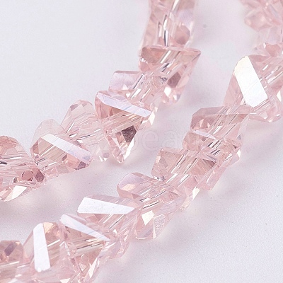 Electroplate Glass Beads Strands EGLA-J145-6mm-AB02-1