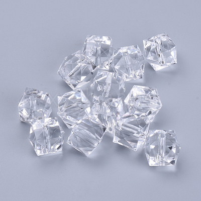 Transparent Acrylic Beads TACR-Q259-6mm-V01-1