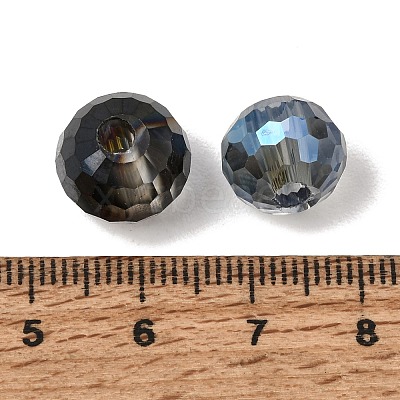 Transparent Electroplate Glass Beads GL-CBA2F3D-01-1