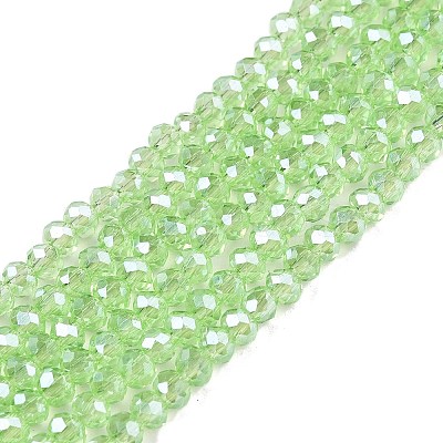 Electroplate Glass Beads Strands EGLA-A044-T2mm-A09-1