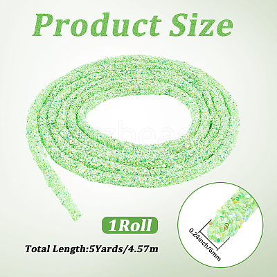 AB Plastic Glitter Sequin Rope for DIY Wedding Dresses Costume Clothing Shoes Jewelry Accessory OCOR-WH20007-02A-02-1