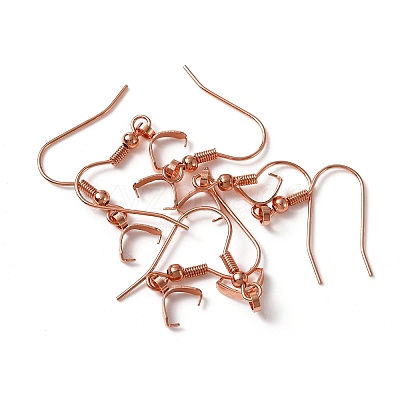 304 Stainless Steel Earring Hooks X-STAS-WH0035-14RG-1