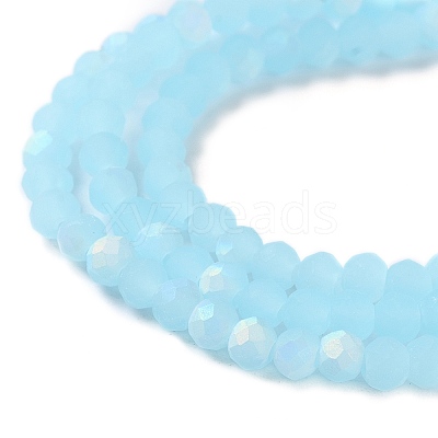 Imitation Jade Glass Beads Strands EGLA-A034-J3mm-MB04-1