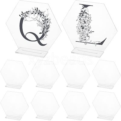 Acrylic Table Sign Holders DIY-WH0374-22-1