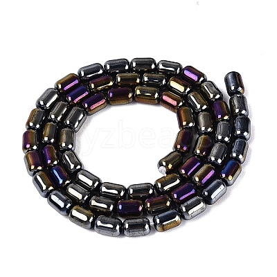 Electroplate Opaque Glass Beads Strands EGLA-Q132-03A-C05-1