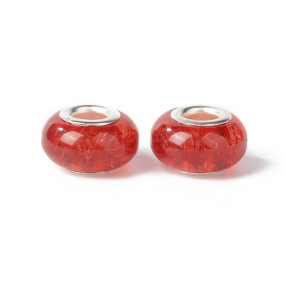 Rondelle Resin European Beads RPDL-A001-01-04-1