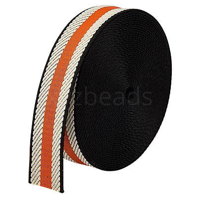 Polyester Grosgrain Ribbon OCOR-WH0105-091A-1