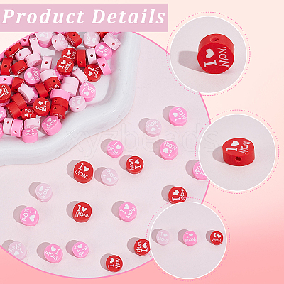 6 Strands 3 Colors Handmade Polymer Clay Bead Strands CLAY-PA0001-43-1