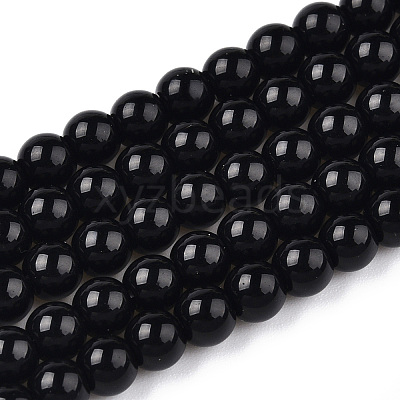 Opaque Solid Color Glass Beads Strands LS-GLAA-T032-P10mm-01-1