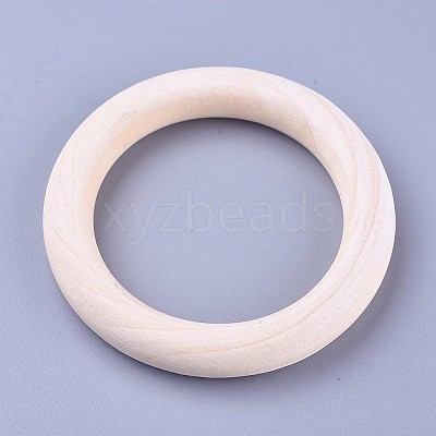 Unfinished Wood Linking Rings X-WOOD-F002-01-70mm-1