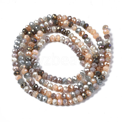 Electroplate Glass Beads Strands EGLA-T020-13B-01-1