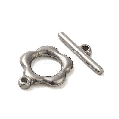 Non-Tarnish 304 Stainless Steel Toggle Clasps X-STAS-Q324-16P-1
