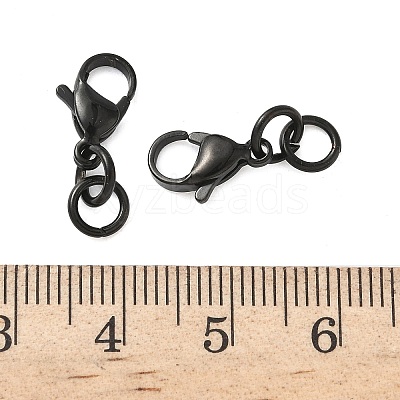 304 Stainless Steel Lobster Claw Clasps STAS-K313-01D-EB-1