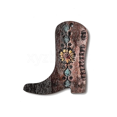 Printed Wood Pendants FIND-K017-03F-1