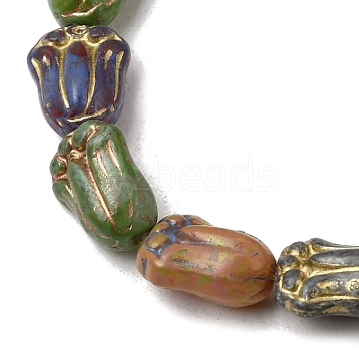 Painted Glass Beads Strands GLAA-Z021-16-1