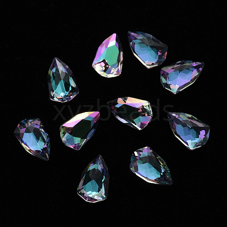 Kite Transparent Glass Cabochons MRMJ-T009-121B-1