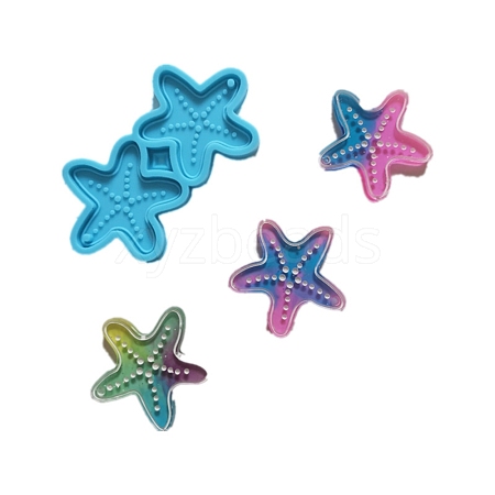 Starfish Shape Pendant Silicone Molds DIY-M034-08-1