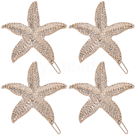 10Pcs Zinc Alloy Hair Barrettes PHAR-SP0001-25-1