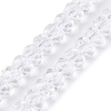 Transparent Glass Beads Strands GLAA-N001-61A-1