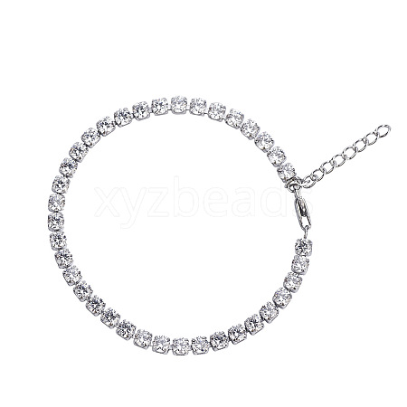 Hip-hop Unisex Titanium Steel Rhinestone Cup Chain Bracelets Street Fashion Jewelry YP4439-3-1