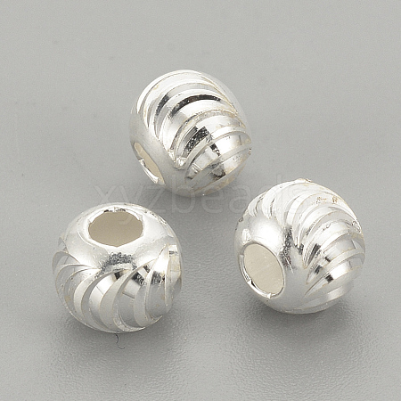 925 Sterling Silver Beads X-STER-S002-16-4mm-1