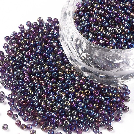 12/0 Grade A Round Glass Seed Beads SEED-Q010-F541-1