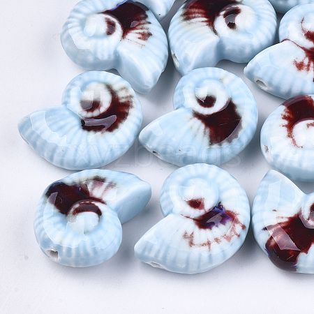 Handmade Porcelain Beads X-PORC-S498-32D-1