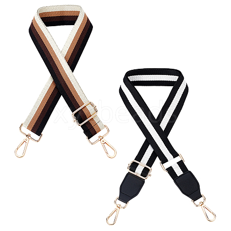 2 Style Stripe Pattern Polyester Bag Tape FIND-FH0002-90-1