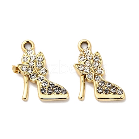 Alloy Crystal Pendants FIND-I043-04G-1