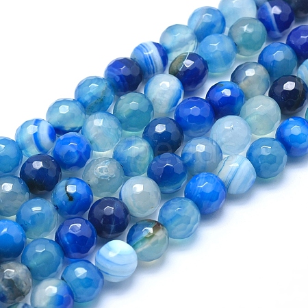 Natural Agate Beads G-J371-01-10mm-1