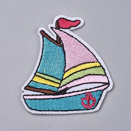 Computerized Embroidery Cloth Iron on/Sew on Patches DIY-G015-37-1