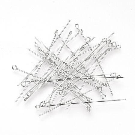 Tarnish Resistant 304 Stainless Steel Eye Pin X-STAS-Q218-03C-1