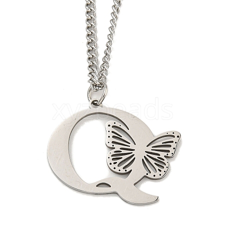 201 Stainless Steel Necklaces NJEW-Q336-01Q-P-1