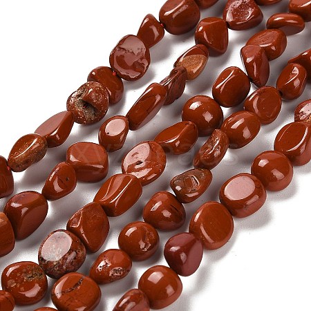 Natural Red Jasper Beads Strands G-P497-01E-16-1