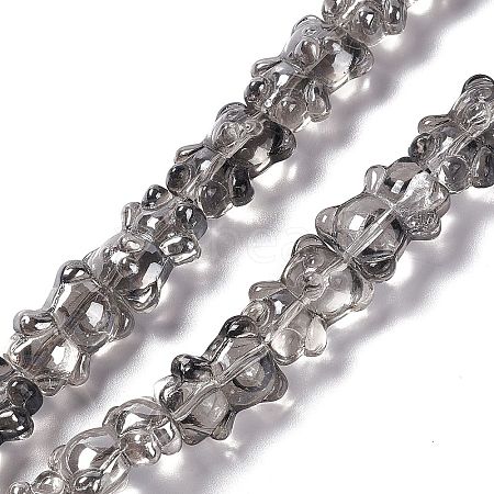 Electroplate Glass Beads Strands EGLA-L030-PL02-1