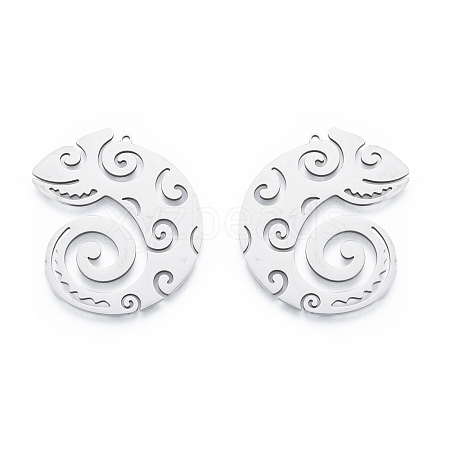 Non-Tarnish 201 Stainless Steel Pendants STAS-N090-LA927-1-1