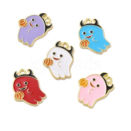 Alloy Enamel Pendants ENAM-J650-10G-1