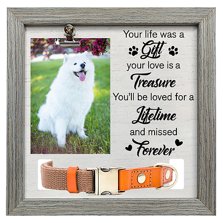 MDF Pet Photo Frames DIY-WH0525-017-1